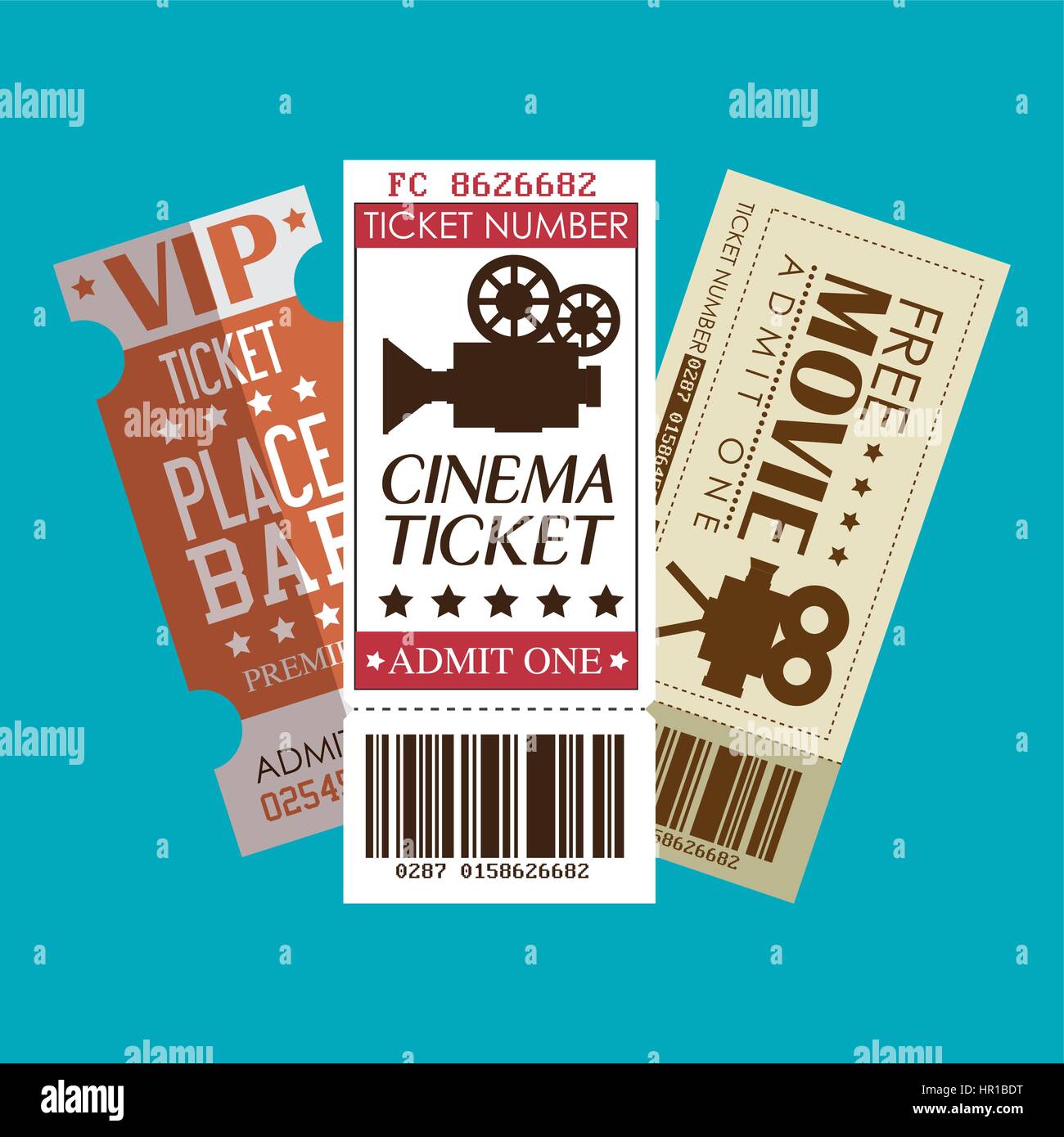 cinema ticket entrance icon Stock Vector Image & Art - Alamy