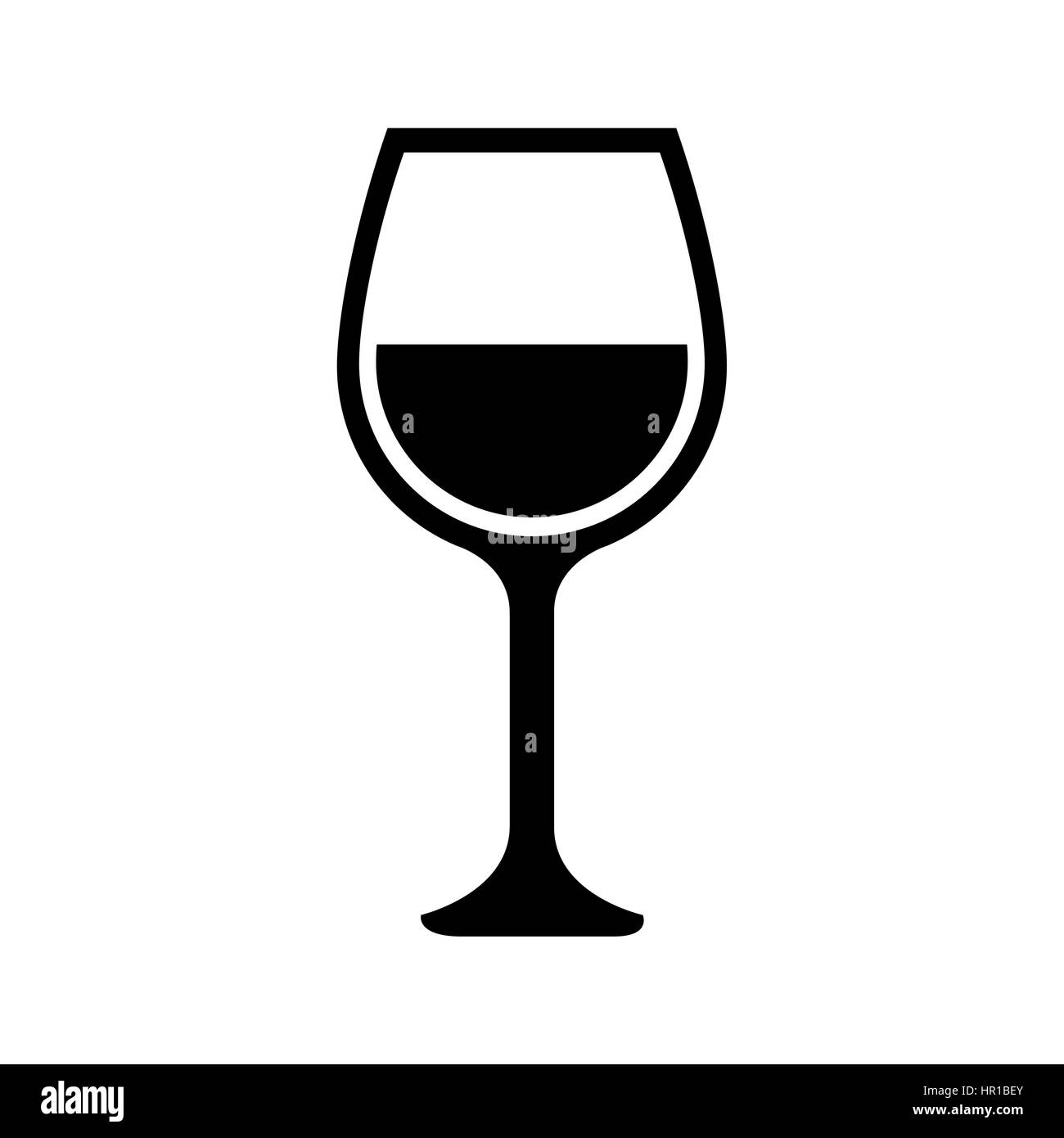 Wine glass clipart Black and White Stock Photos & Images - Alamy