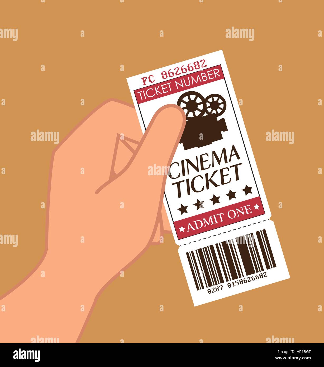 cinema ticket entrance icon Stock Vector Image & Art - Alamy