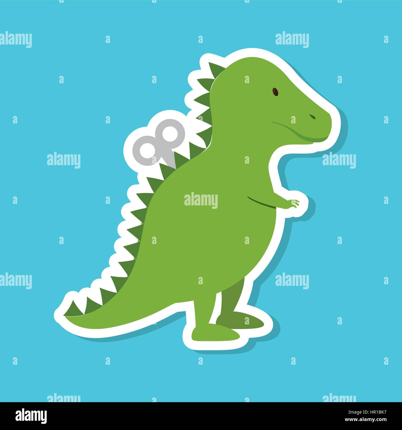 dinosaur rex toy icon Stock Vector