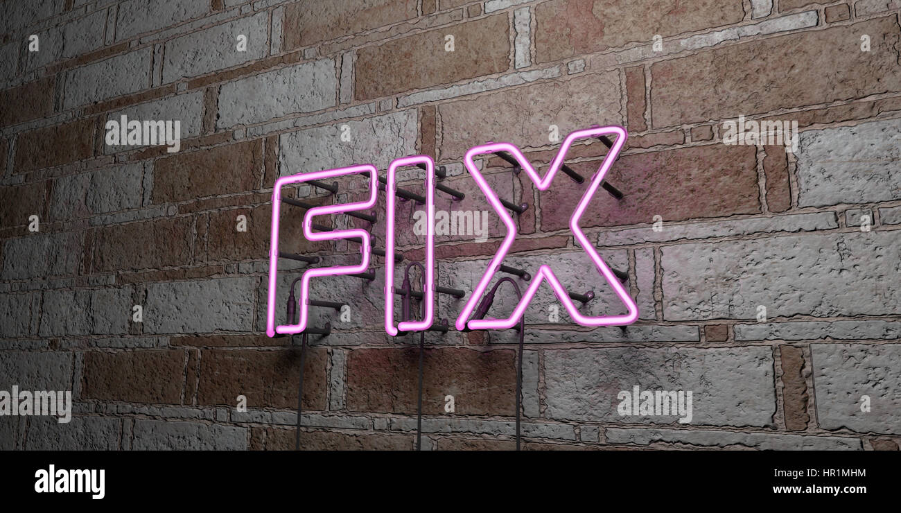 Neon Fixed Fix fluorescent neon tube hi-res stock photography and images - Alamy
