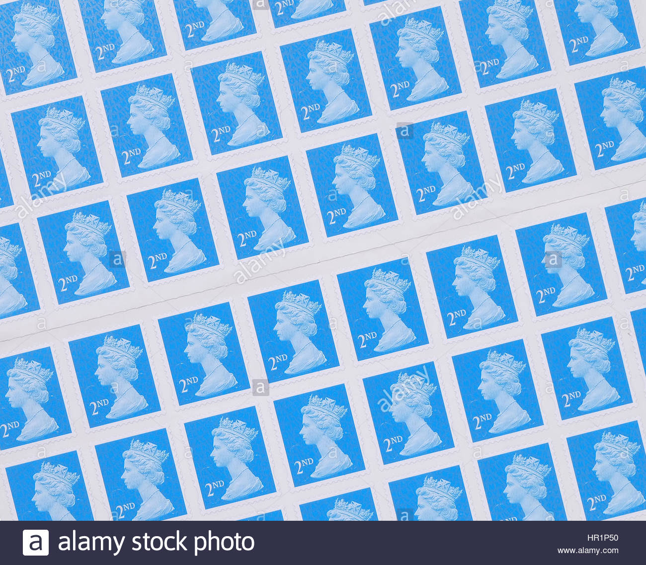 Second Class Stamps High Resolution Stock Photography and Images Alamy