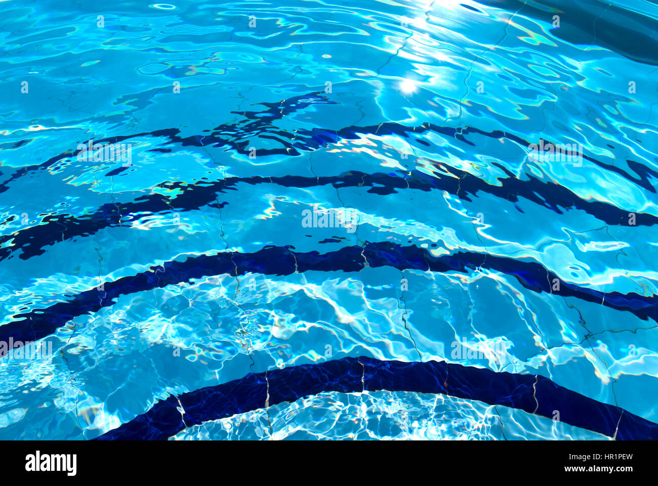 Water ripples in swimming pool Stock Photo Alamy