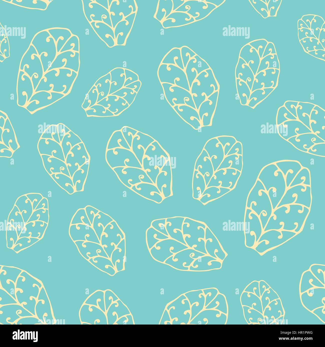 Seamless pattern leaves Stock Vector Image & Art - Alamy