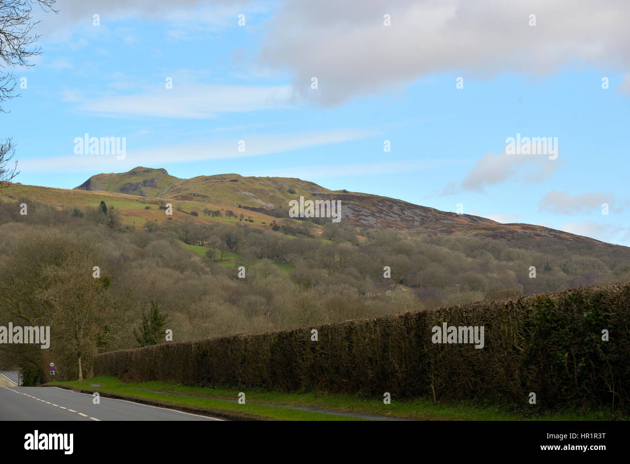 The Sleeping Giant, a Hill in the Brecon Beacons National Park Stock Photo