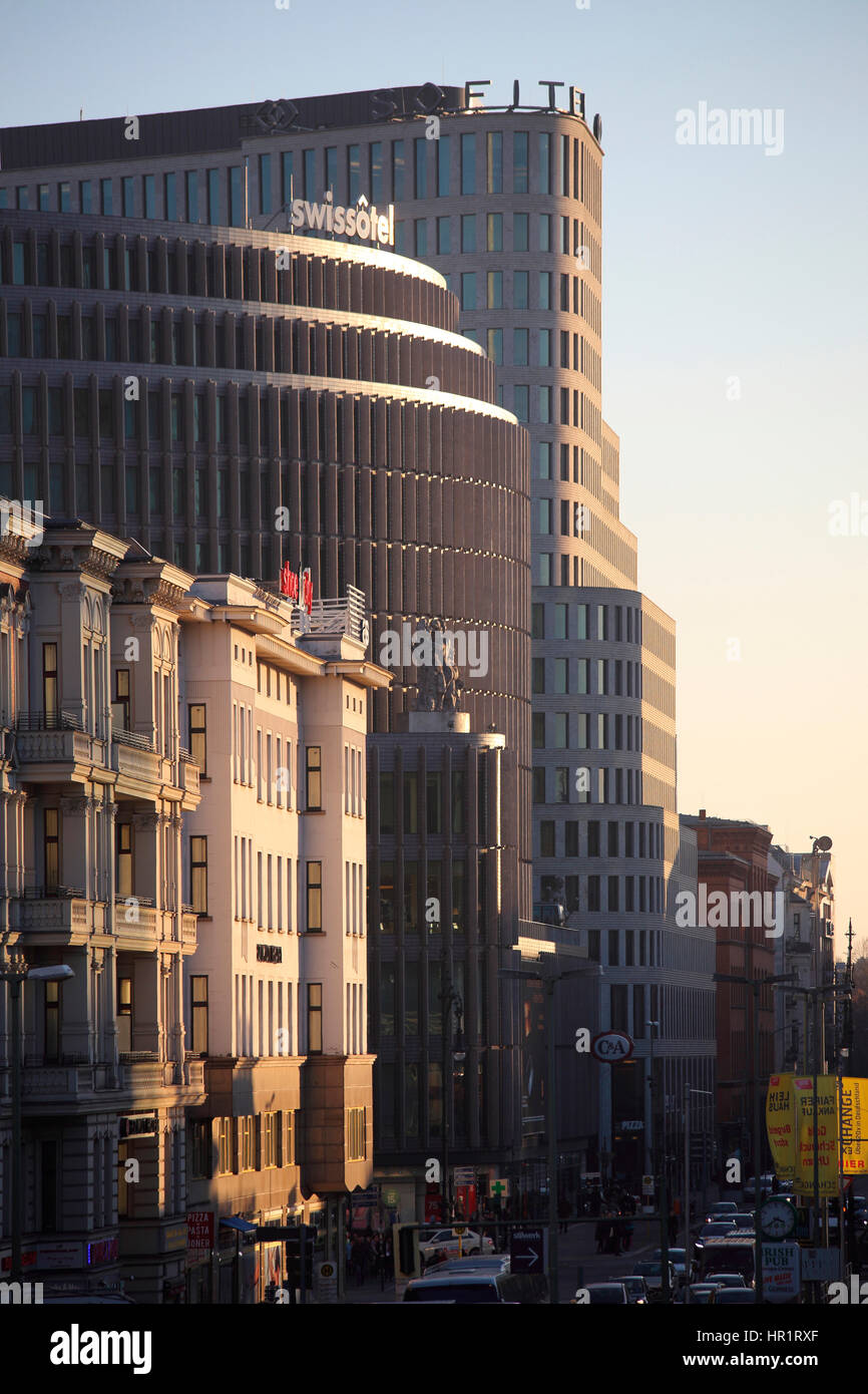 Berlin Joachimsthaler Straße Swissotel Concorde Hotel Stock Photo