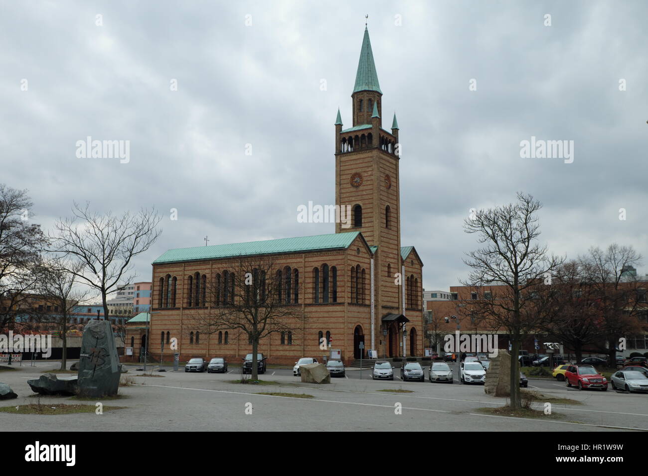 Schinkel Church, Kultur Forum, Potsdamer Platz, Berlin Stock Photo - Alamy