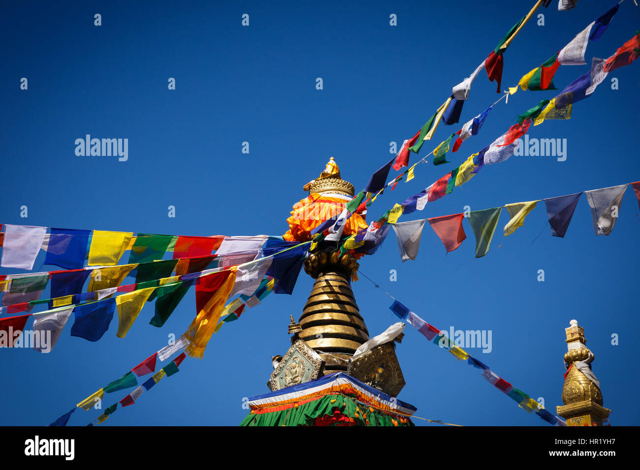stupa in Thrangu Tashi Yangtse Monastery, Namo Buddha, Nepal Stock Photo