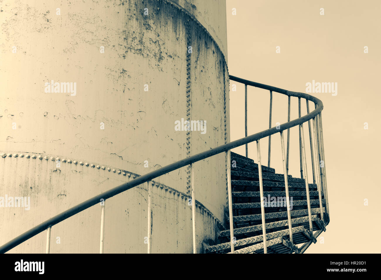 Storage tank spiral staircase hi-res stock photography and images - Alamy