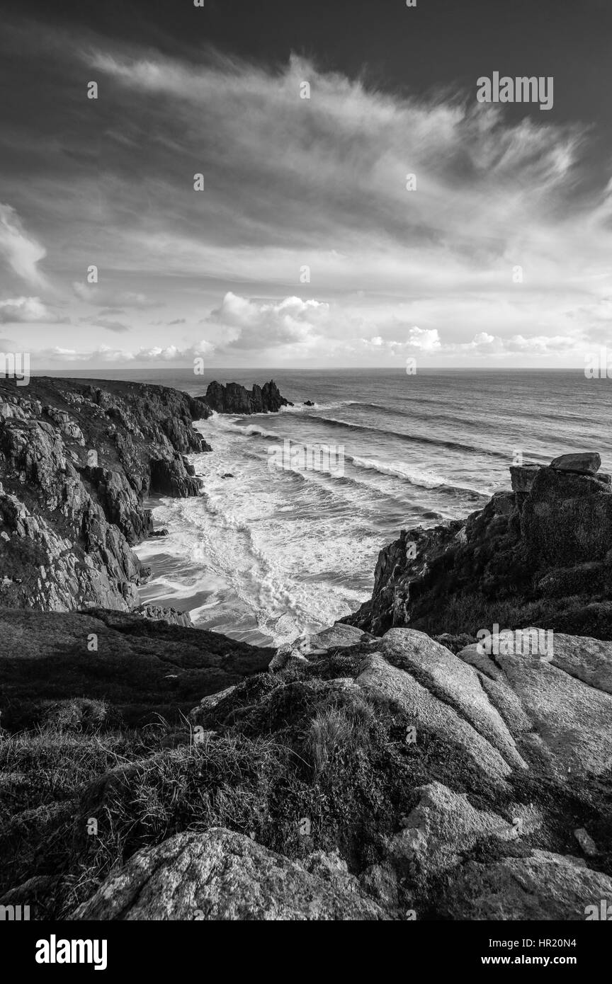 Foreground rocks Black and White Stock Photos & Images - Alamy