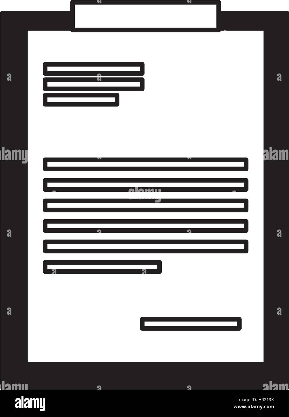clipboard paper isolated icon Stock Vector Image & Art - Alamy
