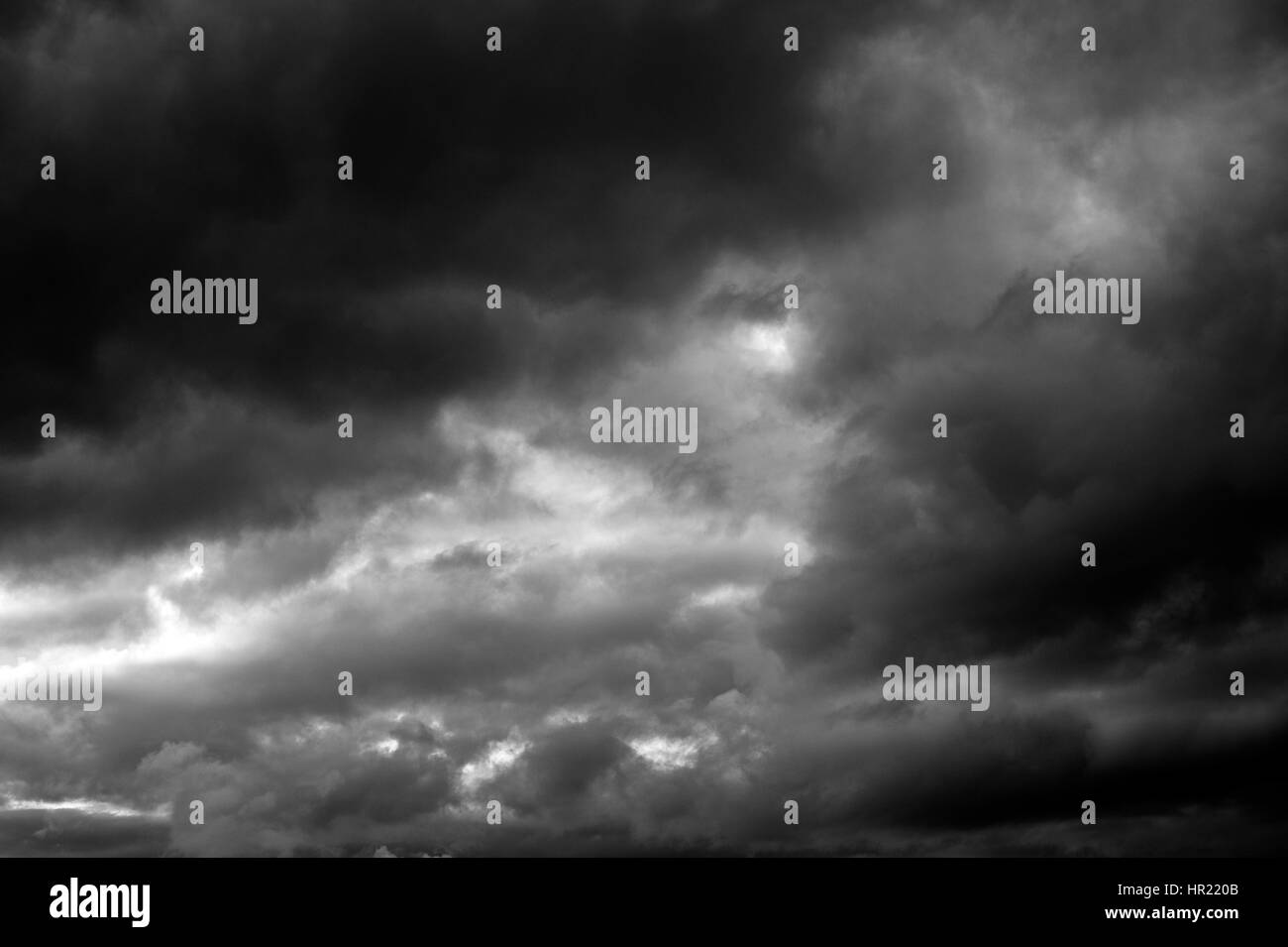 Cumulus clouds dusk Black and White Stock Photos & Images - Alamy