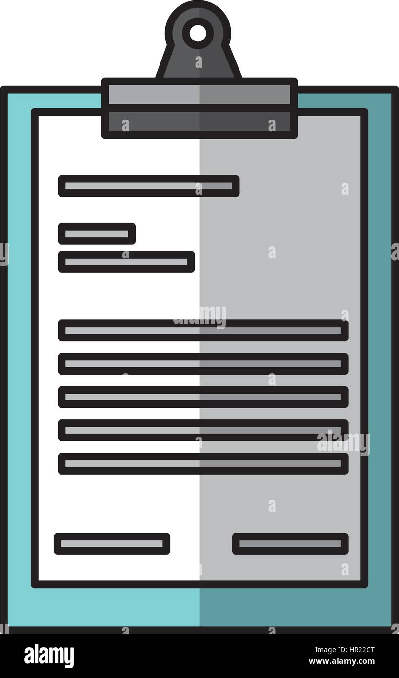 clipboard paper isolated icon Stock Vector Image & Art - Alamy