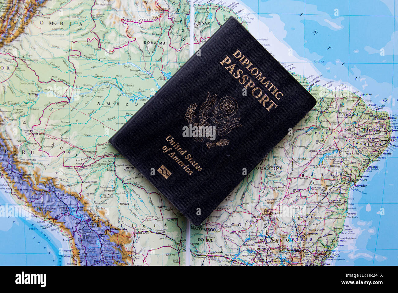 Diplomatic Passport of the United States of America Stock Photo Alamy