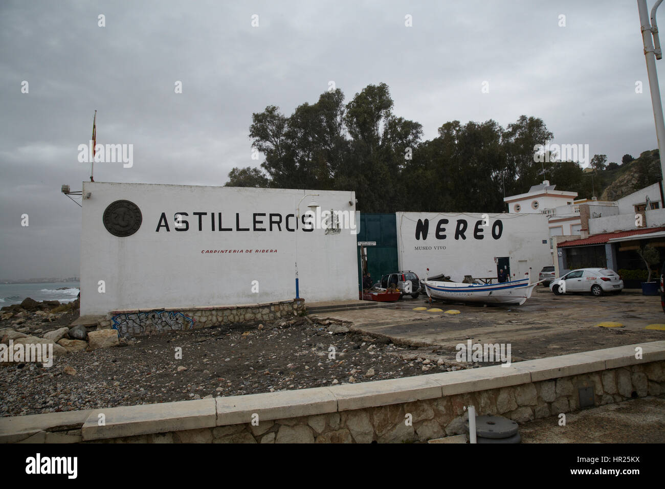 'Boatyard, Astilleros Nereo', Malaga Spain Stock Photo