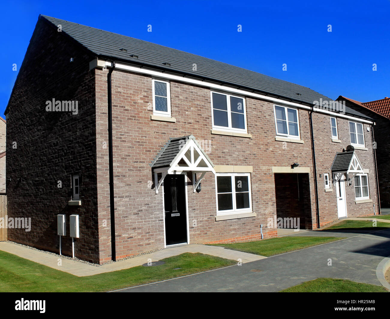 closeup, Scarborough, England, family home Stock Photo