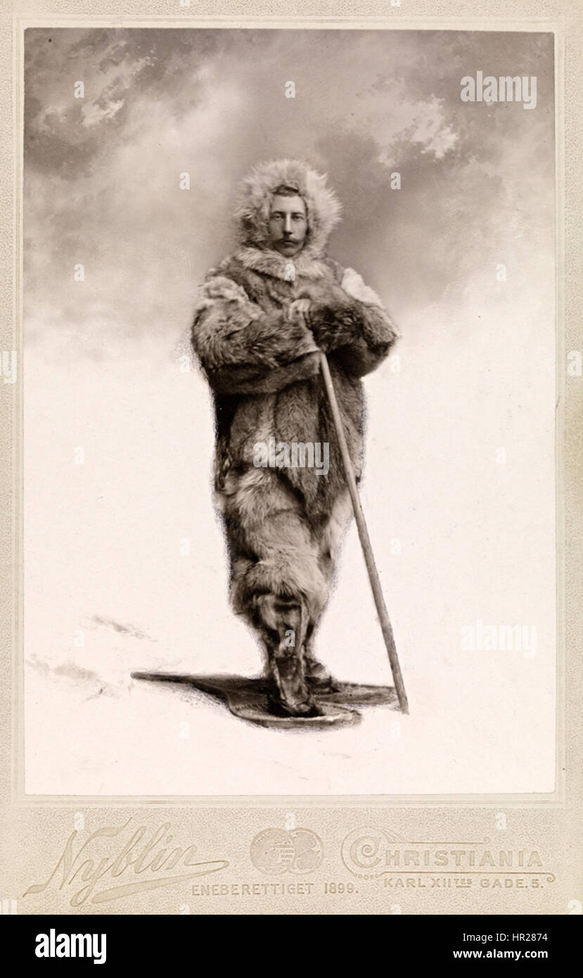 Portrett av Roald Amundsen Stock Photo