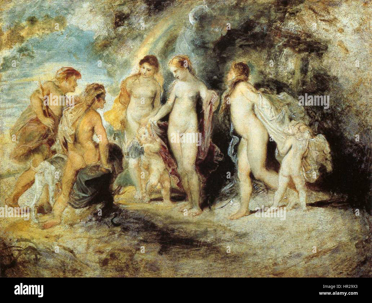 Peter Paul Rubens - The Judgement of Paris - WGA20277 Stock Photo