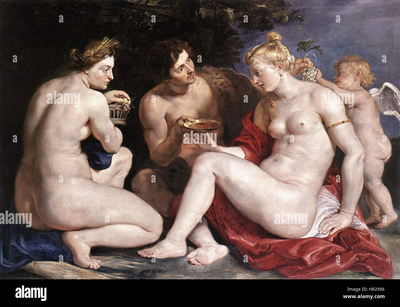 Peter Paul Rubens - Venus, Cupid, Baccchus and Ceres - WGA20283 Stock Photo