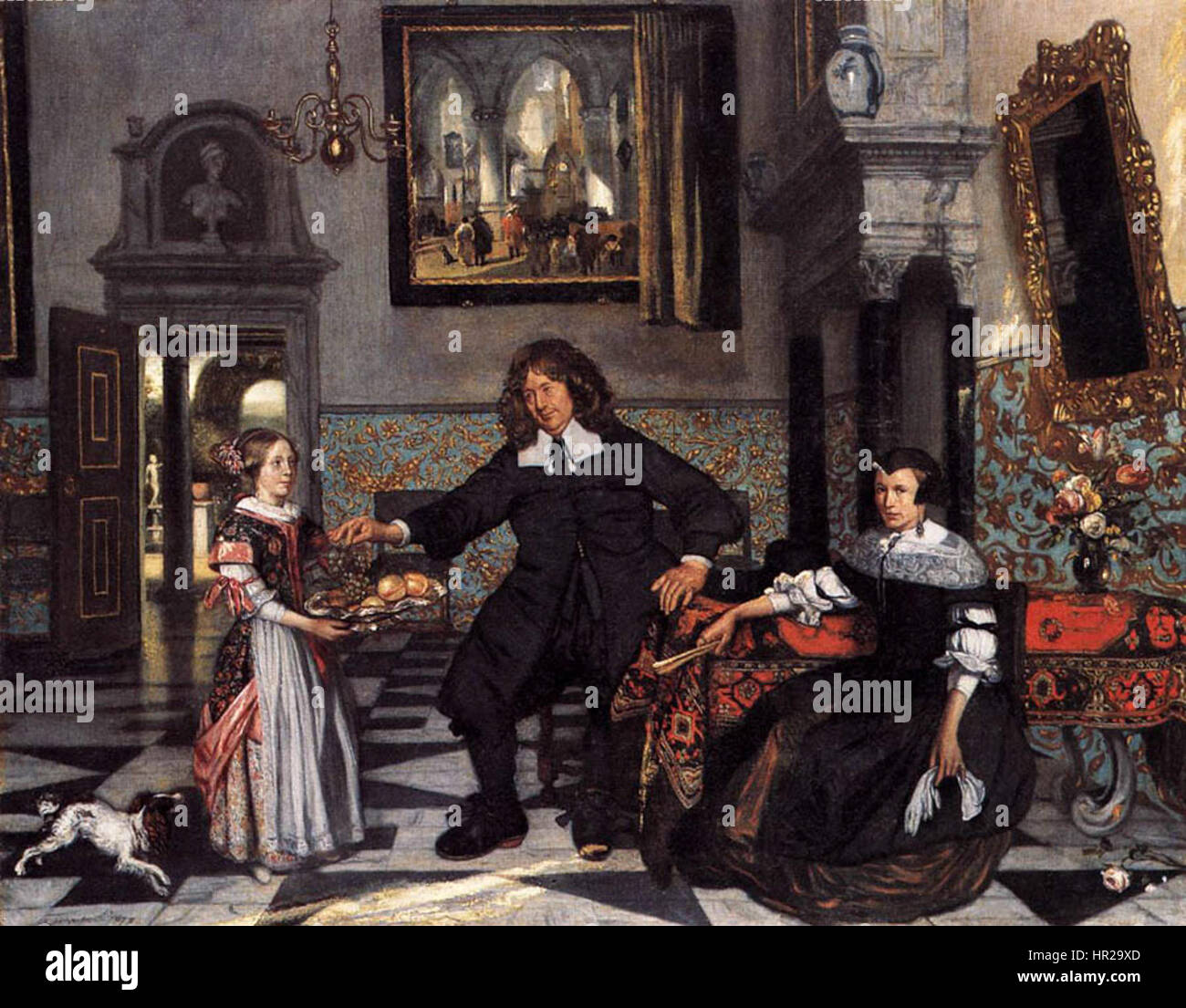 Portrait of a Family in an Interior 1678 Emanuel de Witte Stock Photo ...