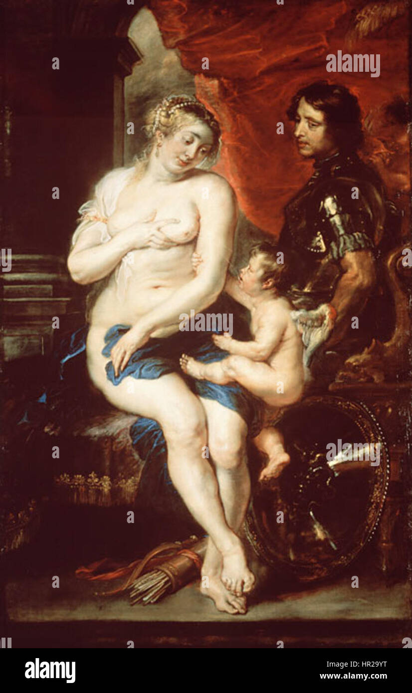 Peter Paul Rubens - Venus. Mars and Cupid Stock Photo