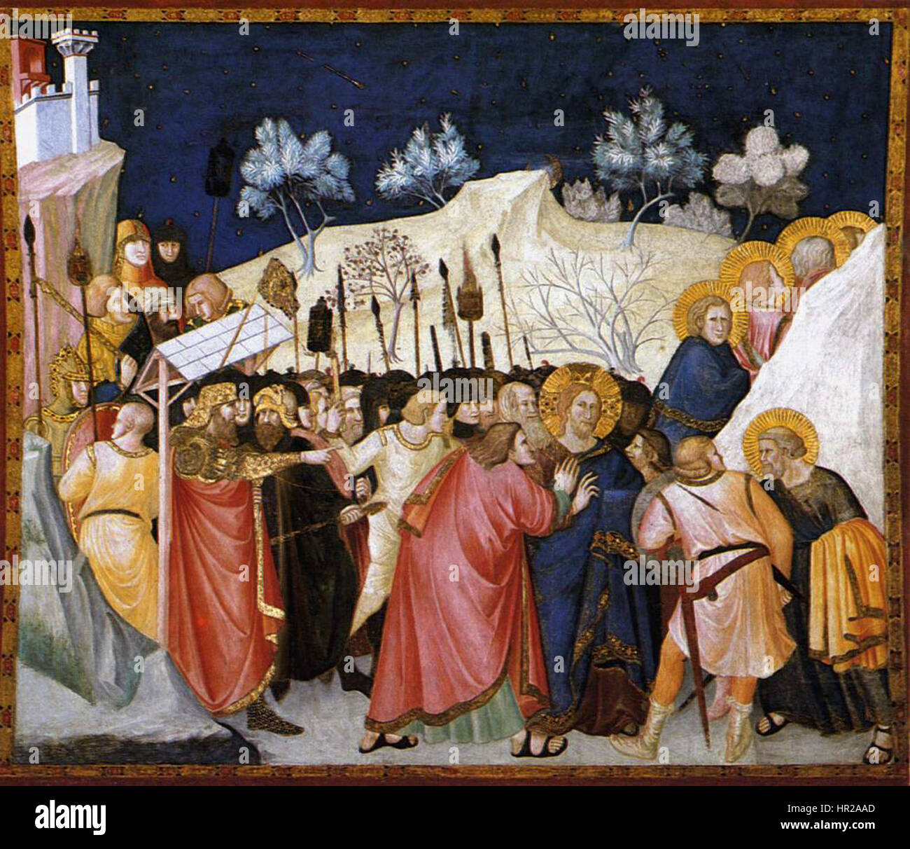Pietro Lorenzetti - The Capture of Christ - WGA13507 Stock Photo - Alamy