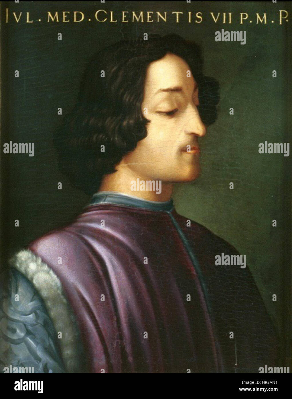 Portrait of Giuliano de' Medici Stock Photo