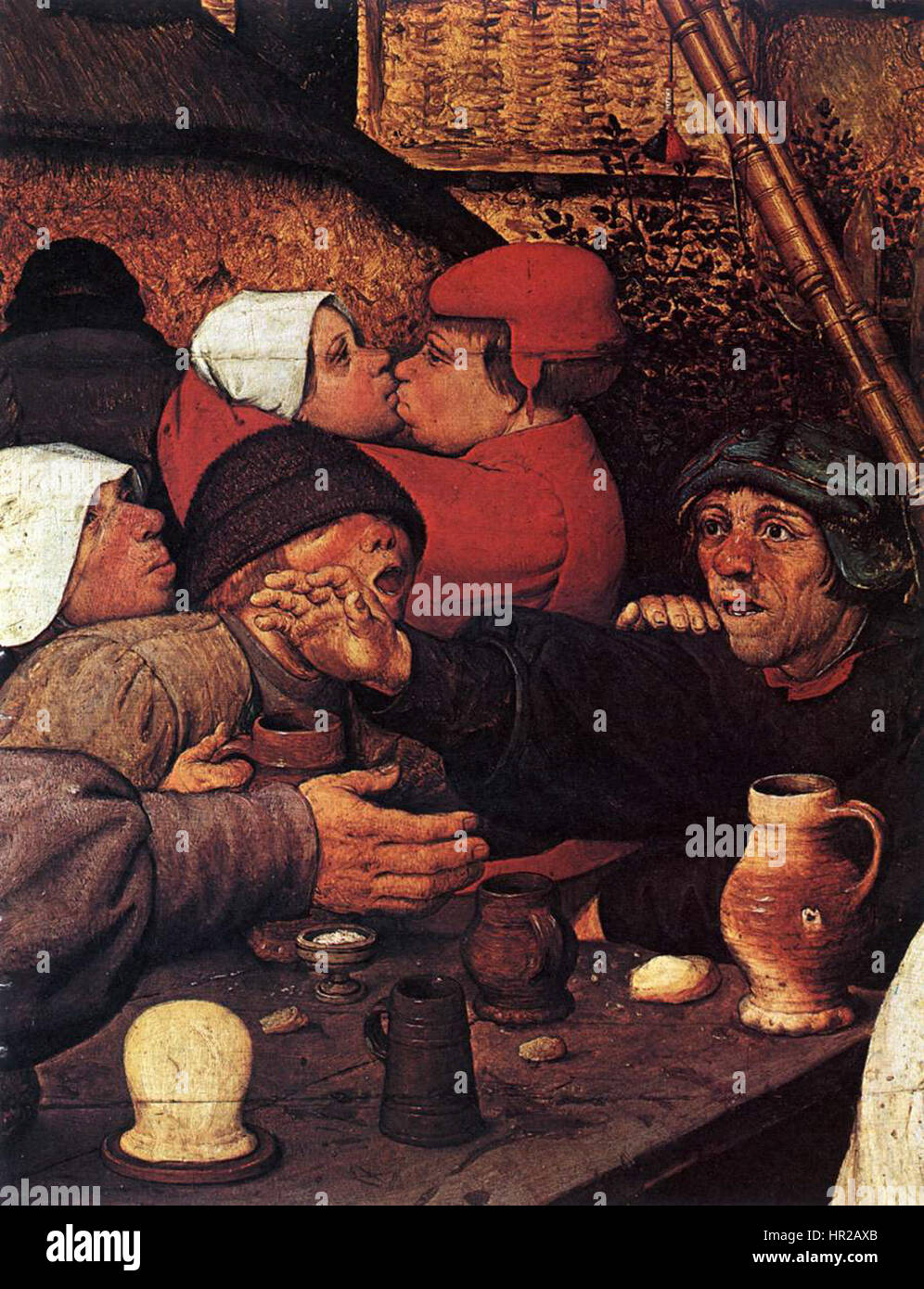 Pieter Bruegel the Elder - The Peasant Dance (detail) - WGA3502 Stock Photo