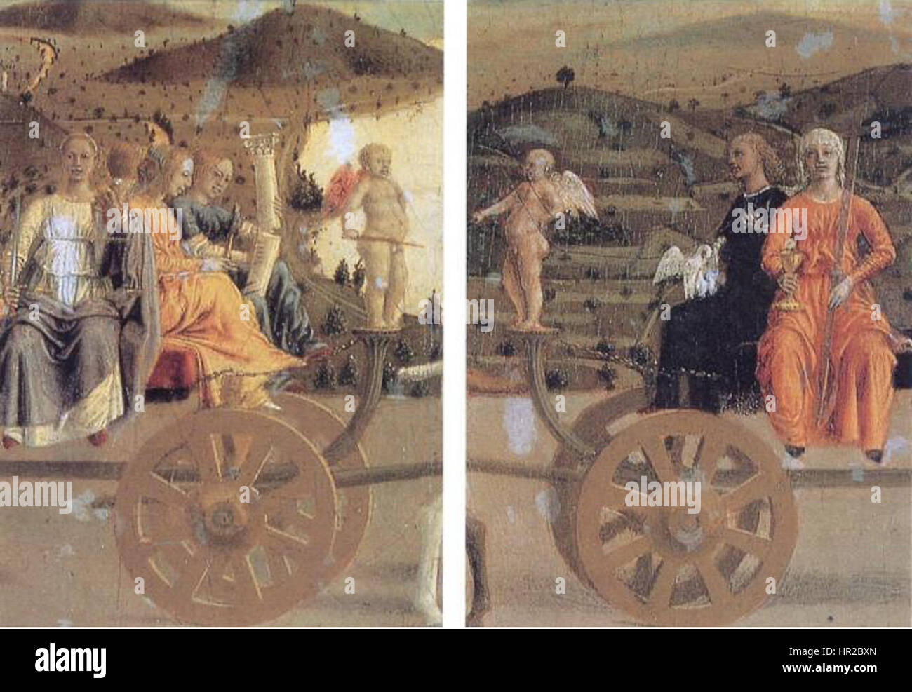 Piero della Francesca - Ritratti dei Duchi di Urbino Federico da Montefeltro e Battista Sforza - detail -04 Stock Photo