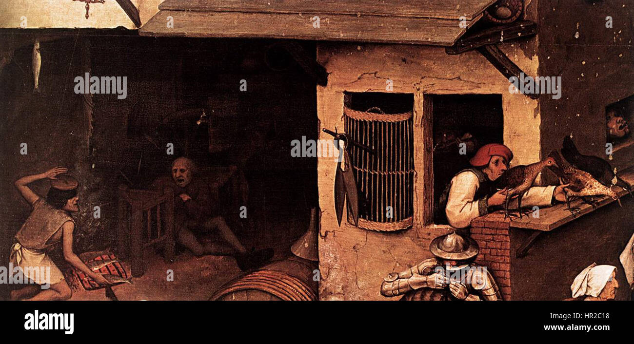 Pieter Bruegel the Elder - Netherlandish Proverbs (detail) - WGA3371 ...