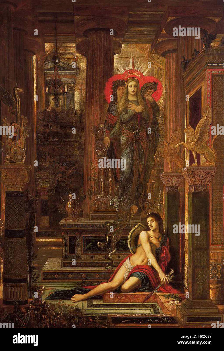 Orestes and the Erinyes by Gustave Moreau (1891 Stock Photo Alamy