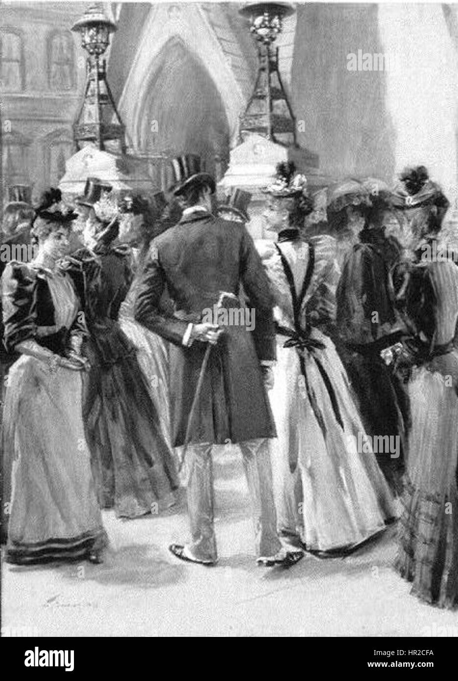 The promenade painting Black and White Stock Photos & Images - Alamy