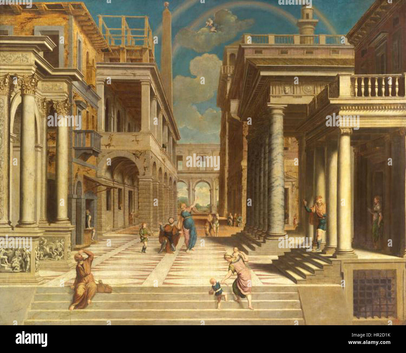 Sibyl Rome Paris Bordon's painting 'Sibilla davanti ad Augusto' (Sibyl before ...