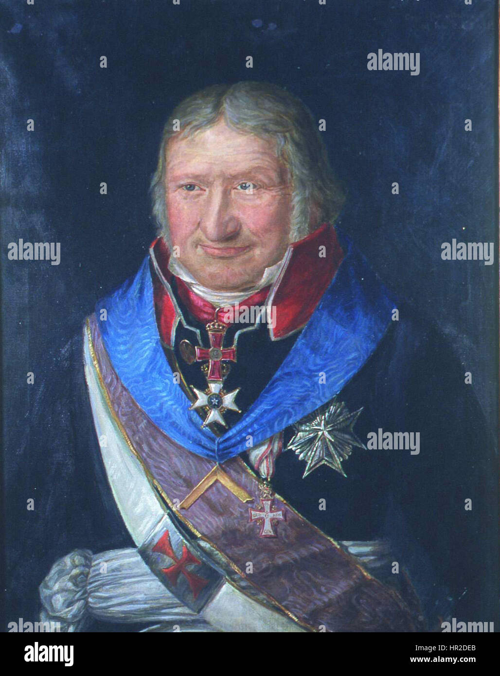 Niels Treschow malt av August Eiebakke - kopi etter original av Jacob Munch - Eidsvoll 1814 -EM.00681 (cropped) Stock Photo