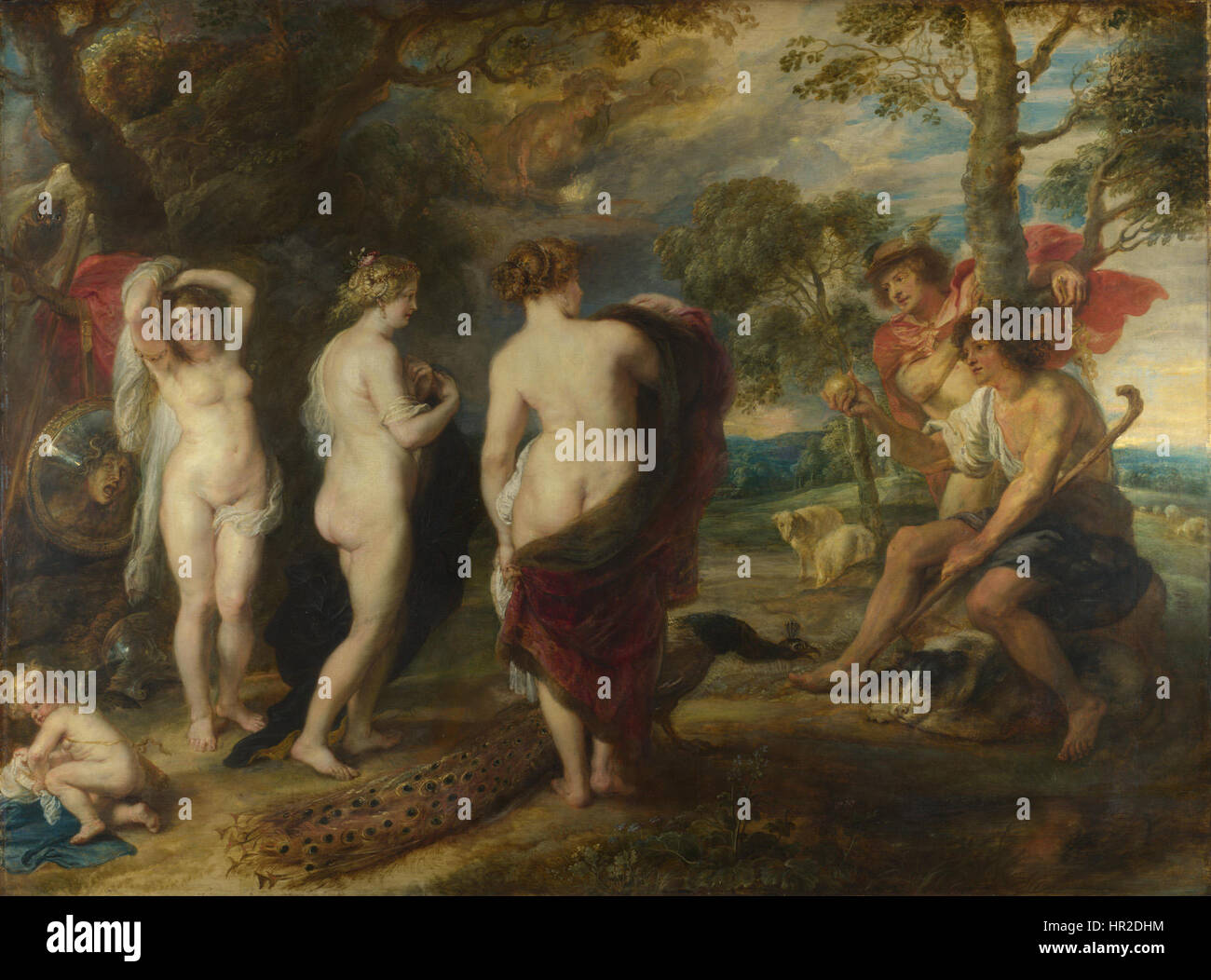Peter Paul Rubens - The Judgement of Paris - Google Art Project Stock Photo