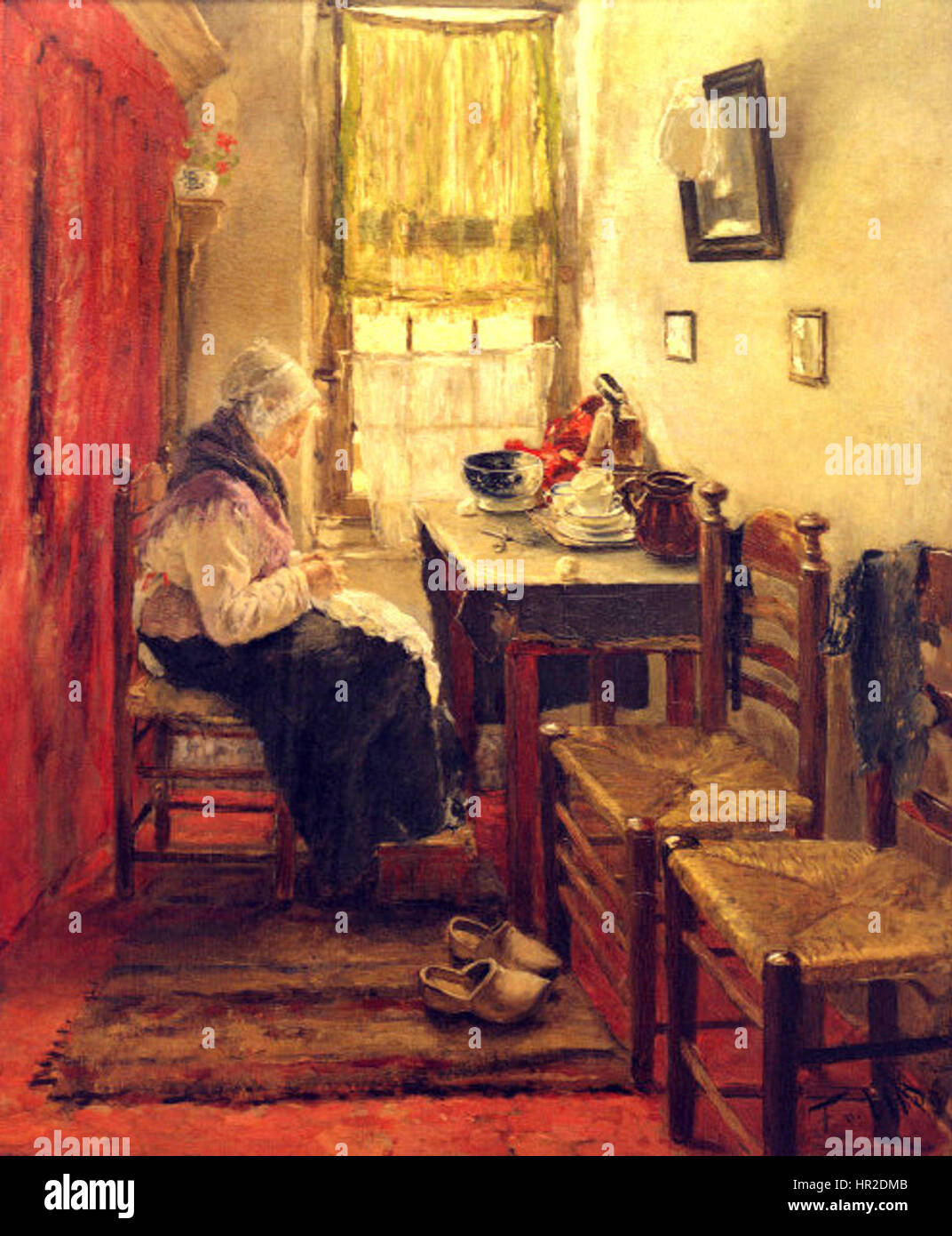 Old People's Home. 1882 Stock Photo Alamy