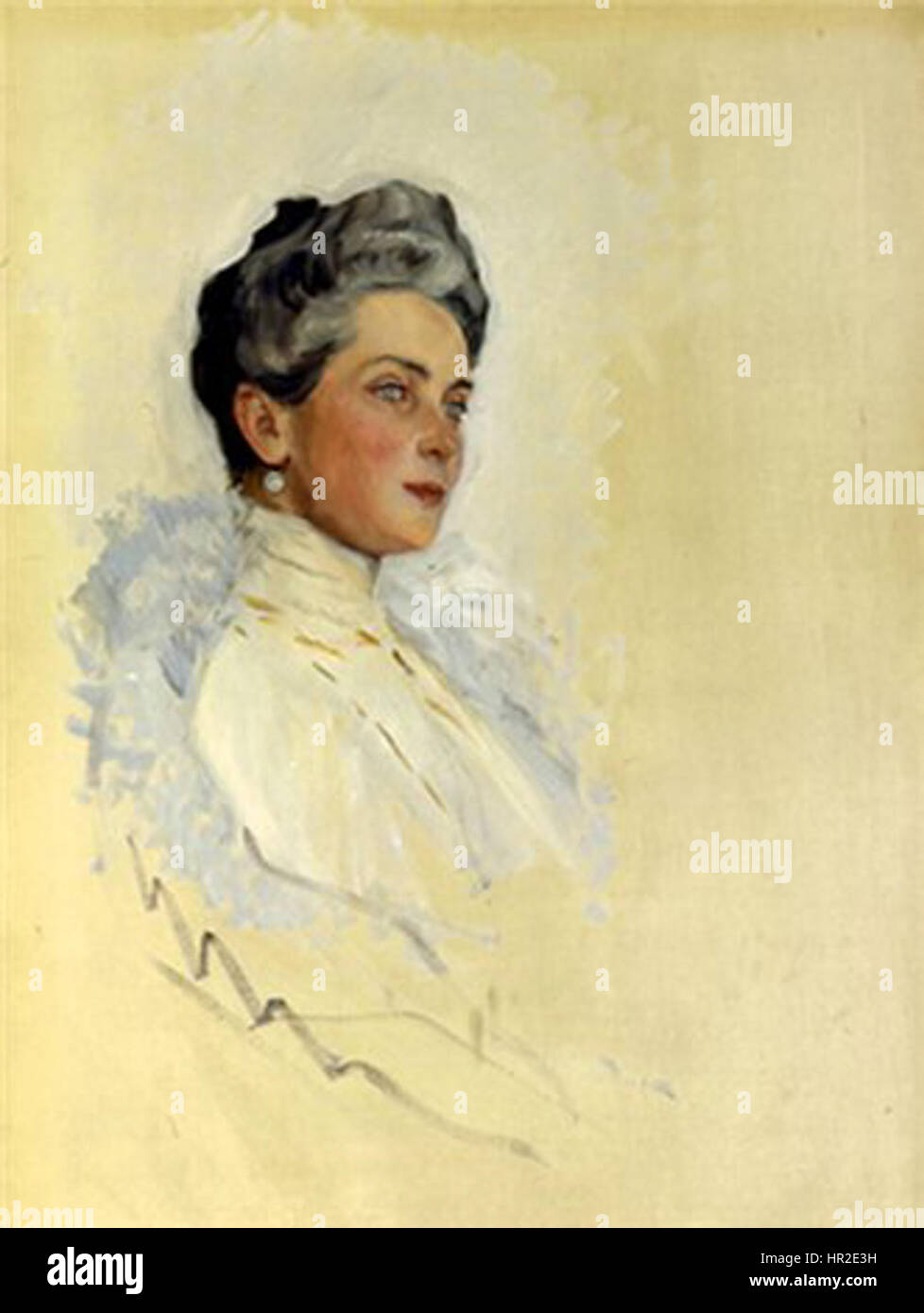 Portrait of Zinaida Yusupova by Serov Stock Photo - Alamy