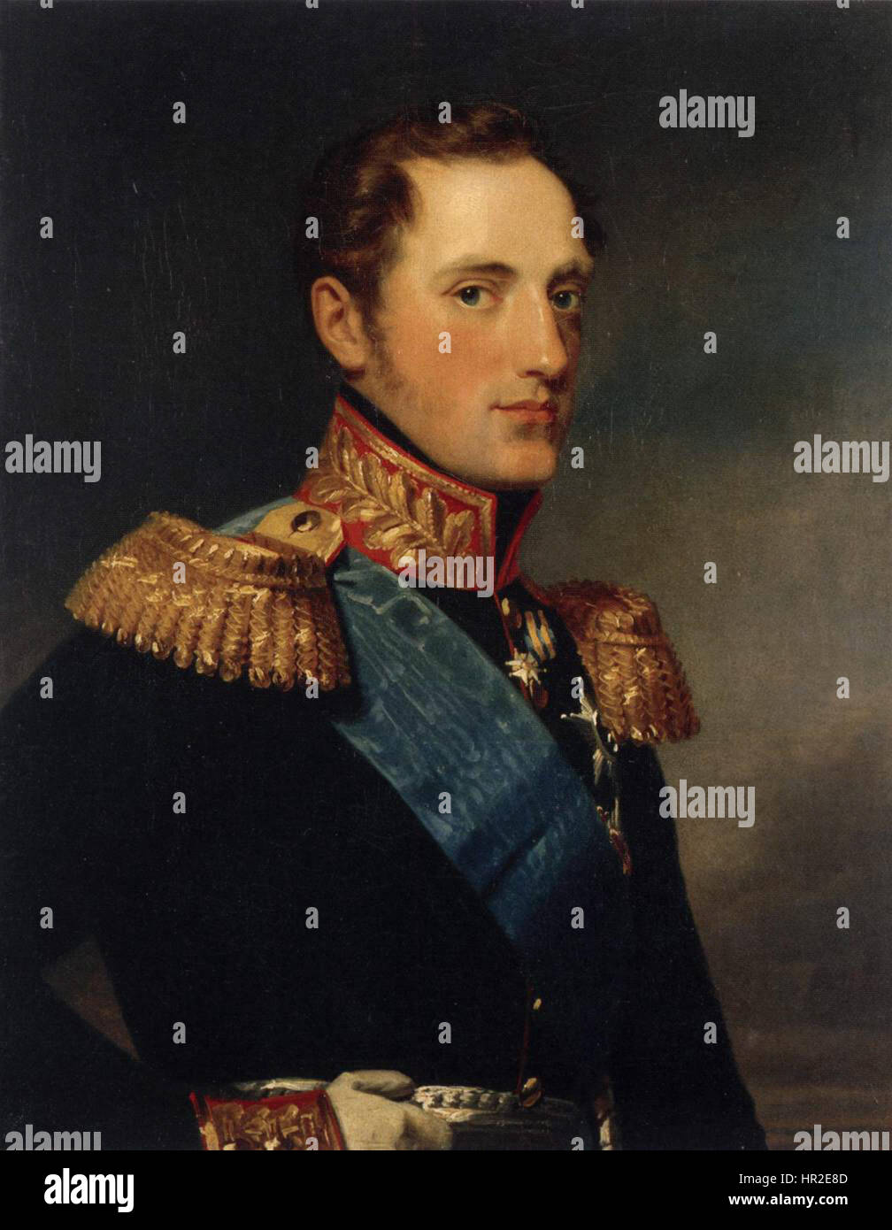 Portrait of Grand Duke Nikolai Pavlovich (Hermitage) Stock Photo