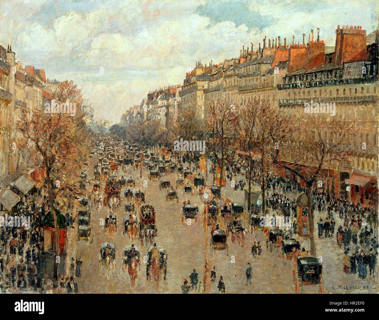 Camille Pissarro - Boulevard Montmartre - Eremitage Stock Photo