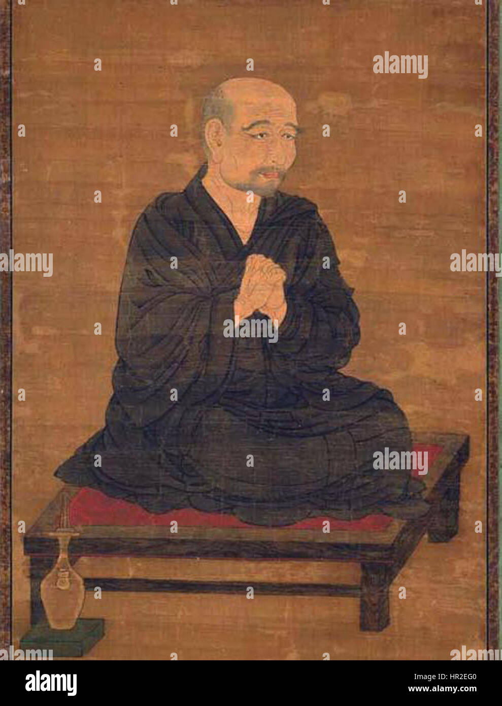 Portrait of Amoghavajra, 14 century, National Museum, Tokyo Stock Photo