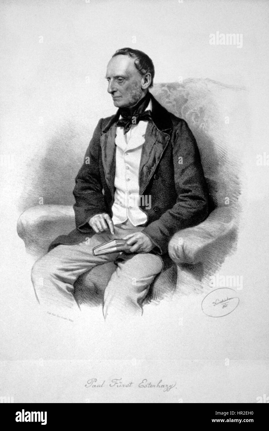 Paul III. Anton Esterhazy Kriehuber Stock Photo Alamy