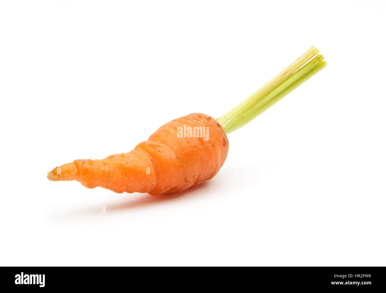 baby carrot immature carrot on white background Stock Photo