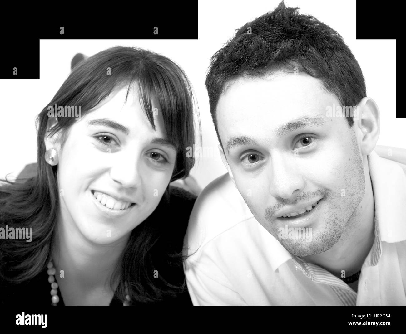 beautiful couple in black and white Stock Photo - Alamy