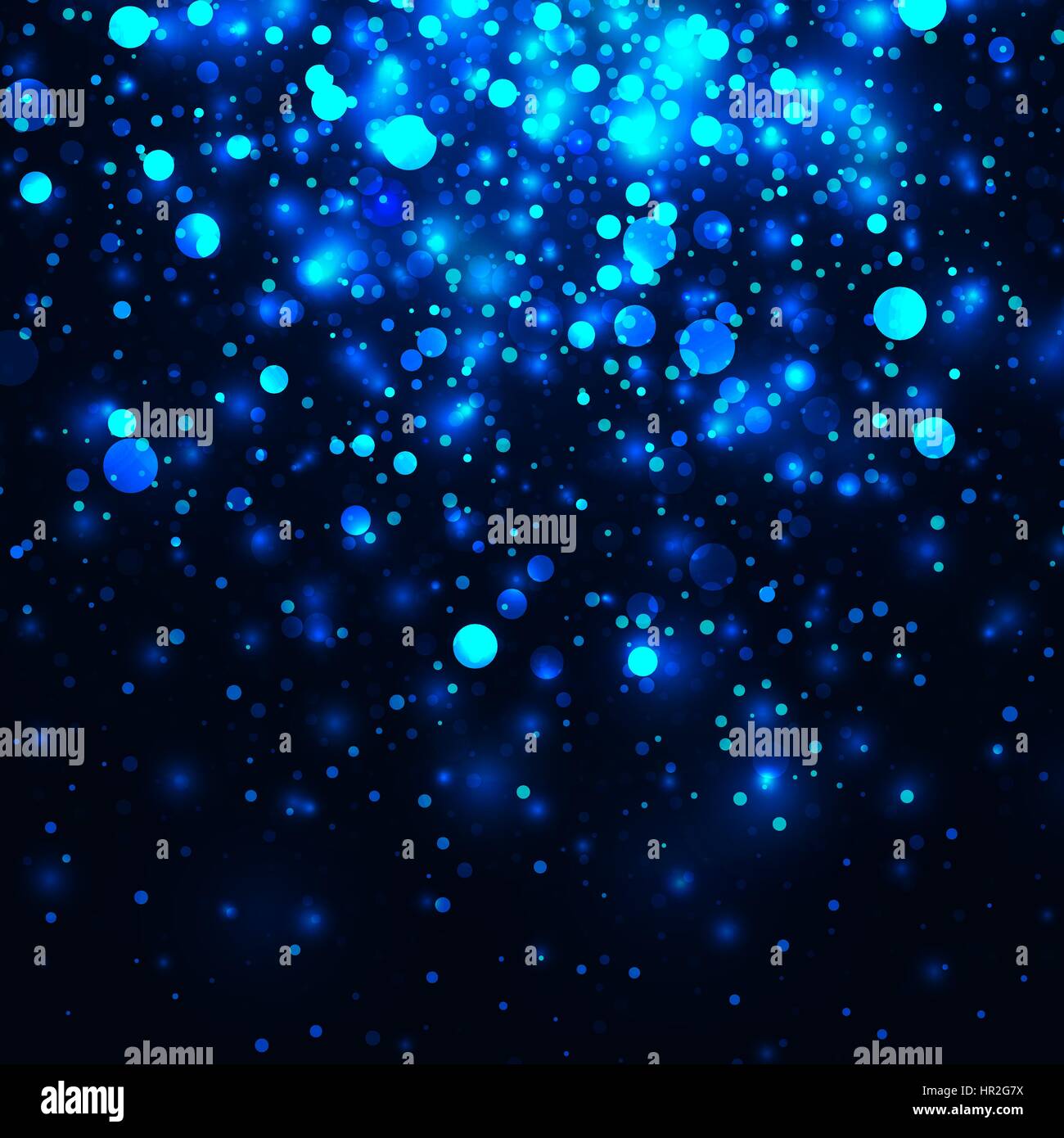 Vector blue glowing light glitter background. Christmas magic lights ...