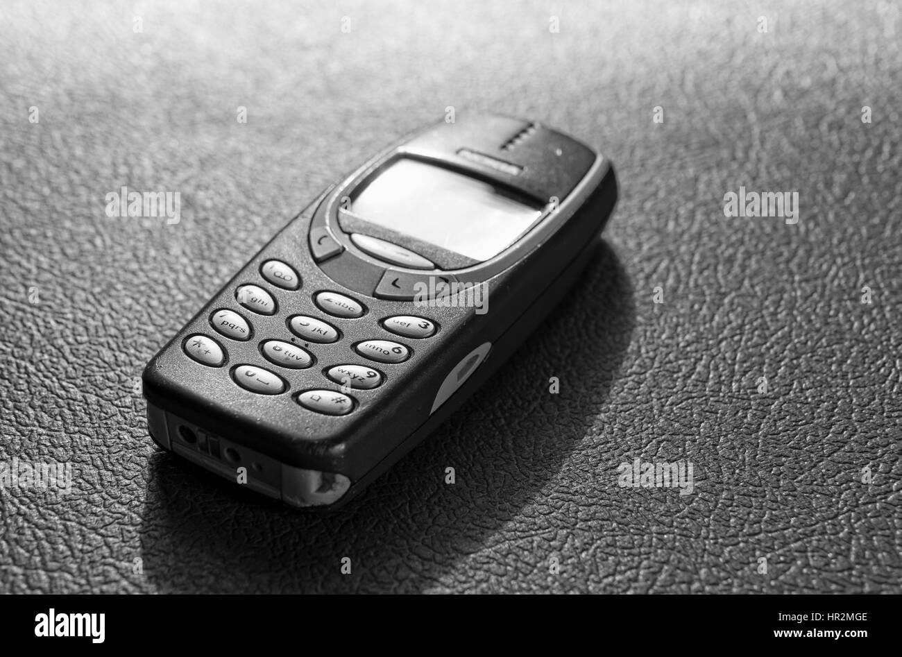 Nokia 3310 Mobile Phone, One of Nokia's most popular phones Stock Photo