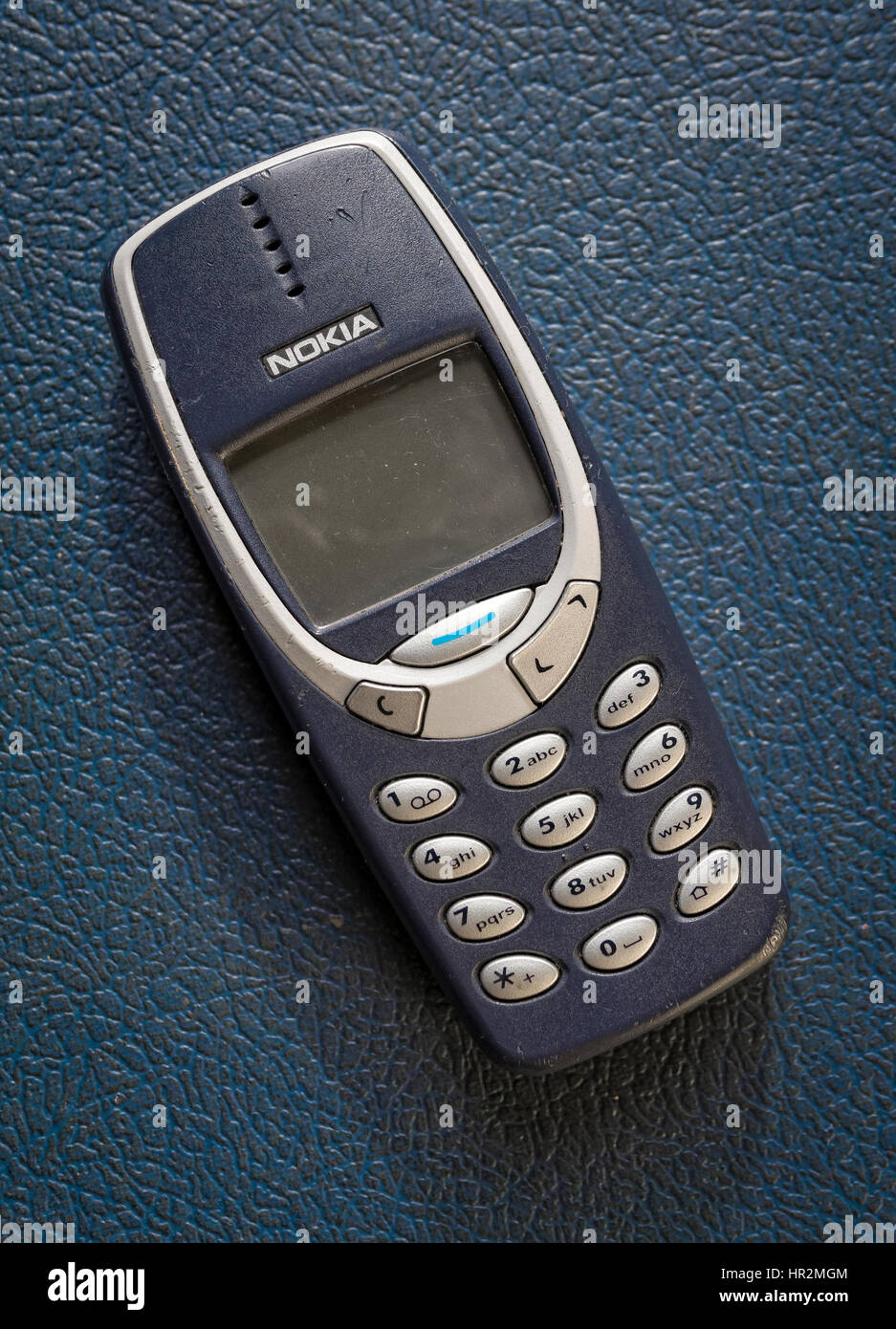 Nokia 3310 Mobile Phone, One of Nokia's most popular phones Stock Photo