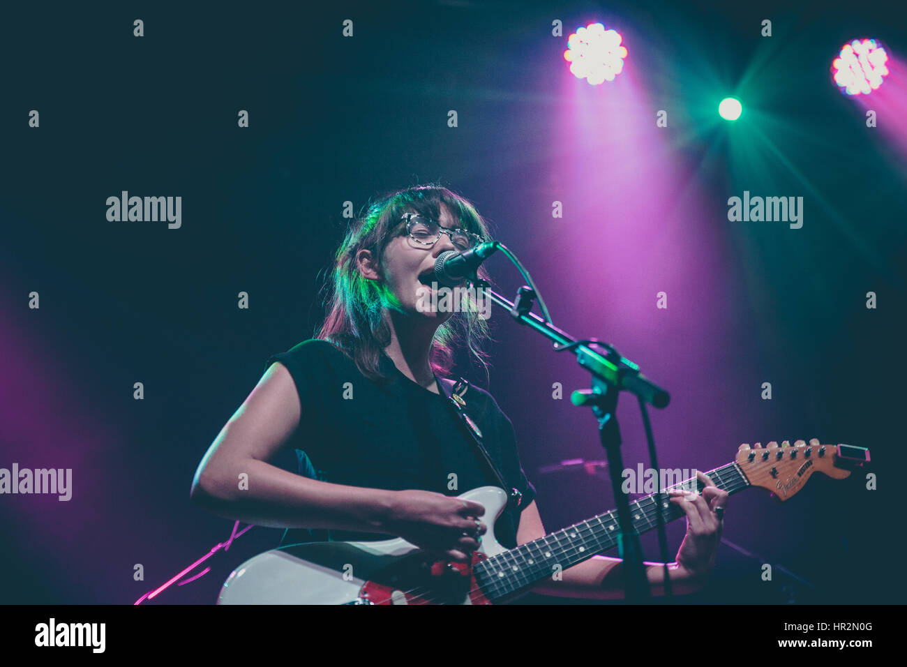 Zuzu Performing Live In Liverpool Stock Photo Alamy
