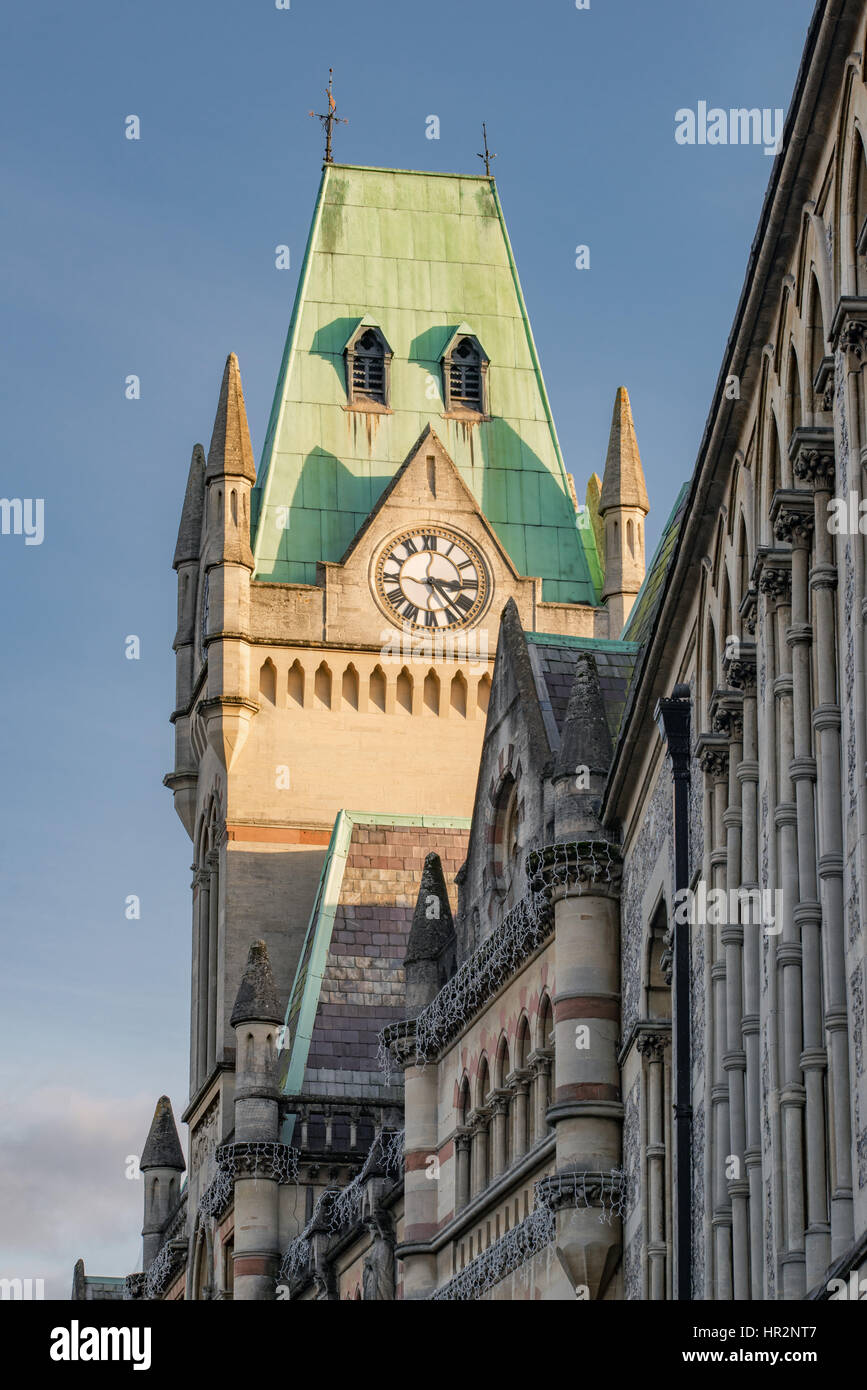 Winchester town hall clock tower Stock Photo Alamy