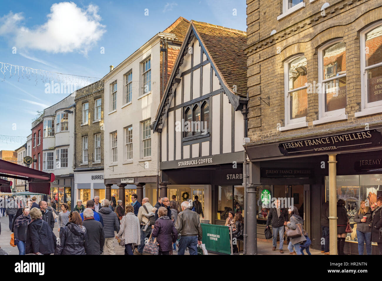Busy winchester high street hi-res stock photography and images - Alamy