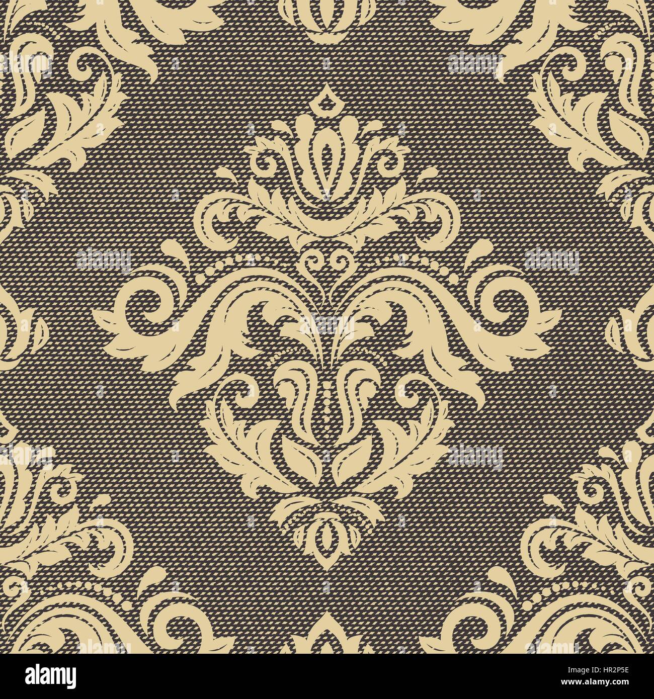 Damask Seamless Vector Background Stock Vector Image & Art - Alamy